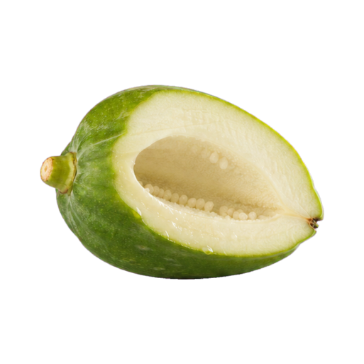 Green papaya representing the papaya extract powder